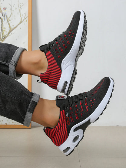 Sapatilhas de Homem Fashion Super Respiráveis com Atacadores para Corrida - Antiderrapantes, duradouras e com conforto almofadado - Sapatilhas de Moda para Homem