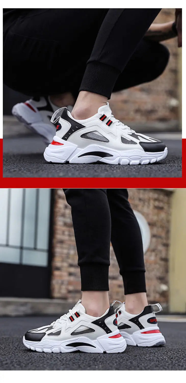 Nuevos zapatos casuales para hombre, para actividades al aire libre; zapatillas deportivas a la moda, ligeras, cómodas y transpirables.