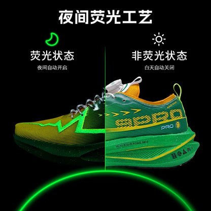 Men’s Running Shoes Carbon Board Specialty Sports Breathable Lightweight Women’s Comfortable Athletic Non-Skid Marathon Sneakers