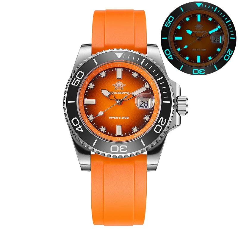 ADDIESDIVE AD2089 NEW Sports Watches Men's 41mm Quartz Watch Colorful Rotatable Bezel BWG9 Luminous 200m Waterproof Diving Watch
