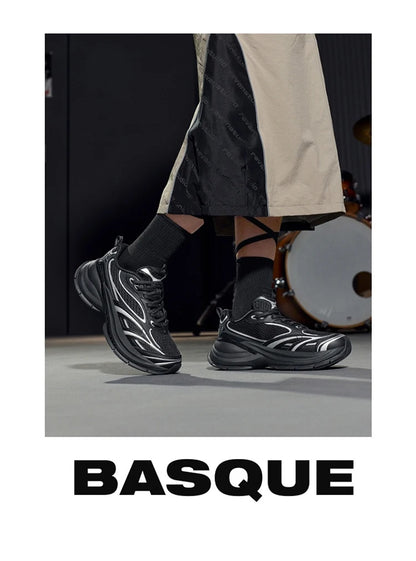 Sapatilhas Xtep Basque 3 para Mulher, Leves, Resistentes ao Desgaste, Modernas, Duráveis, com Sola Grossa, Casuais e Desportivas, 874218320006