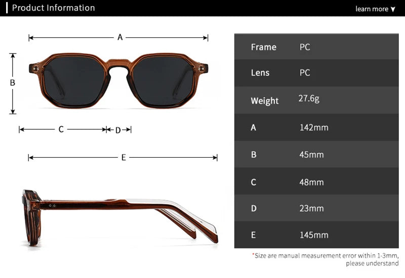 SHAUNA New Polygon Square Men Polarized Sunglasses Retro Rivets Women Blue Green Shades UV400