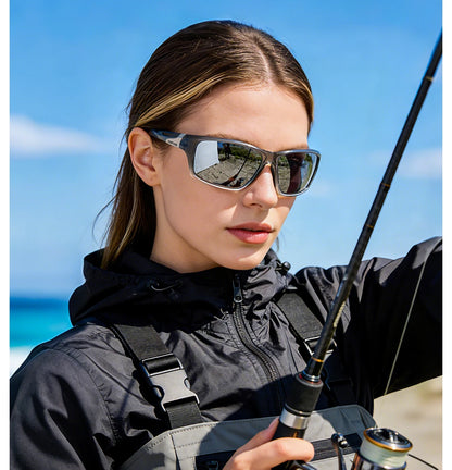 KAPVOE Outdoor Polarized Fishing Sunglasses Beach Ocean Sea Fishing Cycling UV400 MTB Sunglasses Bicycle Sports Hiking Eyewear