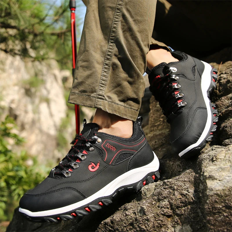 Men's leather casual shoes, sneakers for men, spring, autumn, winter shoes, lightweight tennis walking shoes for men
