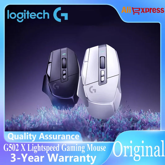 Logitech G502 X Lightspeed belaidė žaidimų pelė, LIGHTFORCE hibridiniai optiniai-mechaniniai jungikliai, HERO 25K žaidimų jutiklis, suderinama, nauja