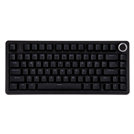 Teclado mecânico EPOMAKER x AULA F75 com fio, 75%, layout ANSI US, gasket, hot-swap, para Mac/WIN/Android, com botão rotativo