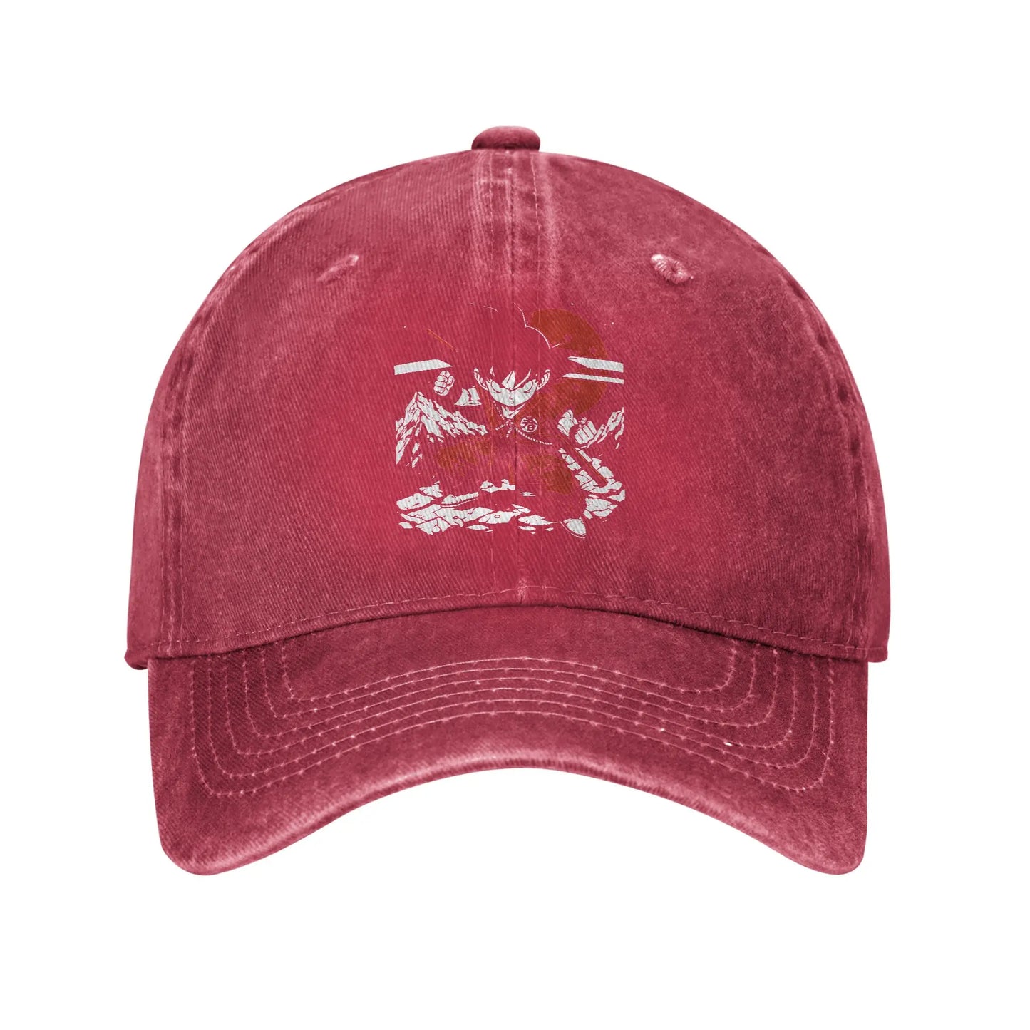 Kid Goku with Power Pole Dragon Ball Baseball Cap Distressed Denim Snapback Hat Men Women Outdoor Summer Adjustable Hats Cap