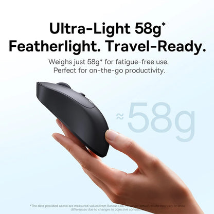 【NOU】Mouse wireless ergonomic Baseus EM2 Bluetooth 5.3 2.4G, încărcare Type-C, ultra-ușor și silențios, cu buton personalizabil