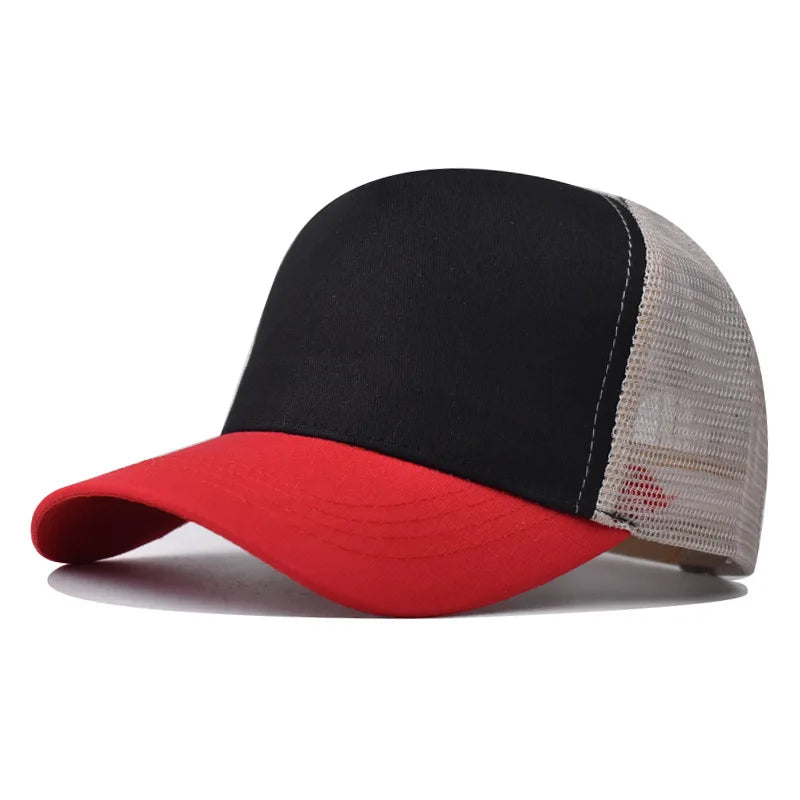 Baseball Cap Adult Net cap Shallow curved eaves Hat Unisex Summer hat Breathable hat shade Spring Autumn Cap Hip Hop Fitted Cap