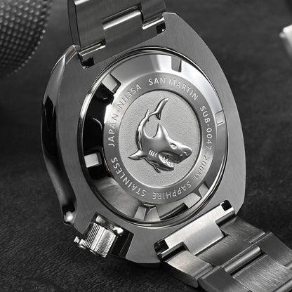 San Martin Turtle Men's Diver Watch 44mm NH35 Automatic Mechanical Wristwatch Sapphire Waterproof 200m Luminous Watches SN0047
