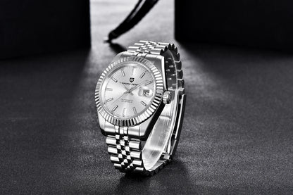 Orologi PAGANI DESIGN 2026 nuovi, meccanici di lusso oro e argento da uomo, in acciaio inossidabile, vetro zaffiro, automatici