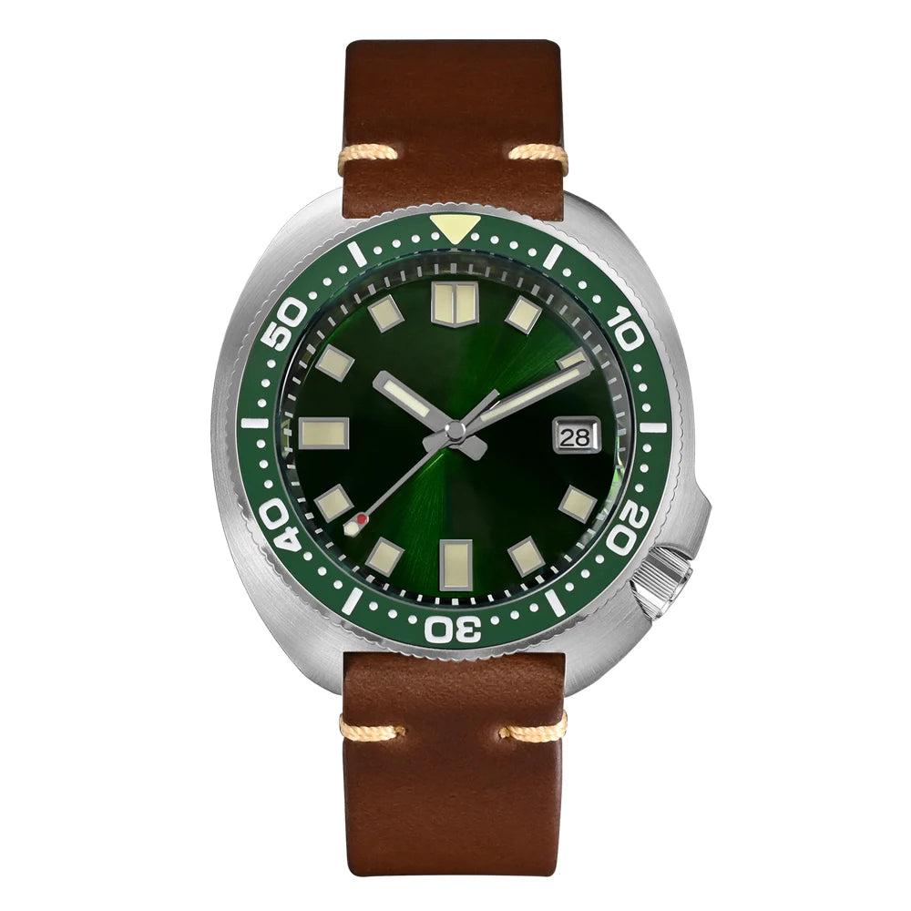 San Martin Turtle Men's Diver Watch 44mm NH35 Automatic Mechanical Wristwatch Sapphire Waterproof 200m Luminous Watches SN0047