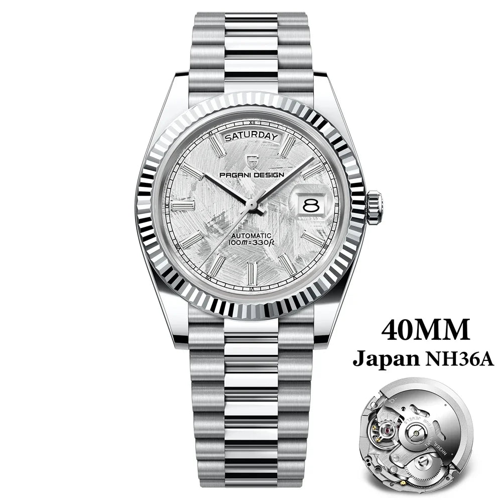 PAGANI DESIGN 2026 New DD40 NH36A Men's Watches Luxury Automatic Mechanical Watch For Men AR Sapphire Glass Date Wrist watch Men
