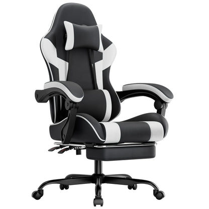 Gaming Chair Ergonomic Gaming Chair with Lumbar Support, Breathable PU Leather Office Chair, Comfortable Computer Chair