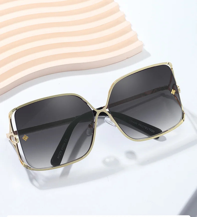 Fashion Oversized Sunglasses Women Big Frame Popular Luxury Brand Designer Shades Sun Glasses Oculos De Sol Feminino Gafas