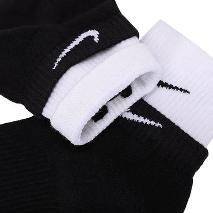 Pánské a dámské ponožky Nike pro fitness, běh a cvičení, měkké, pohodlné a prodyšné volnočasové ponožky, ponožky po lýtka