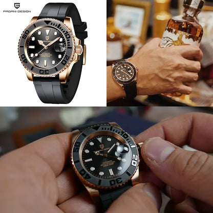 PAGANI DESIGN V3 40MM  Men Mechanical Wristwatch Sapphire Luxury Automatic Watch Men's Stainless Steel Waterproof watches