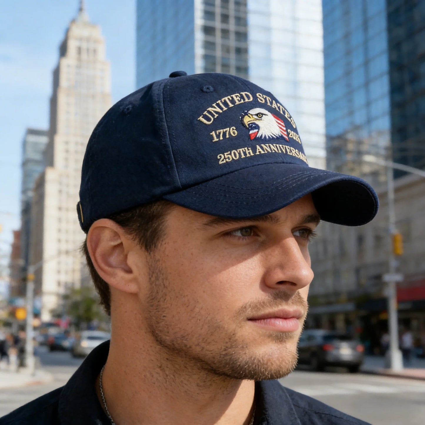 Hot Sale Unisex Baseball Cap American 250th Anniversary 1776-2026 Embroidered Hat Cap Eagle Pattern Outdoor Casual Dad Hat