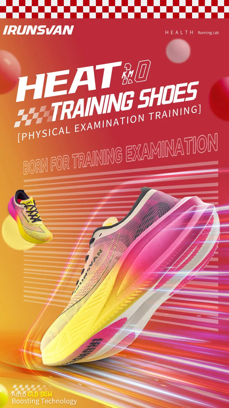 IRUNSVAN Original Carbon Plate Marathon Running Shoes Men Professional Stable Support Shock-Relief Ultra-Light Rebound Sneakers
