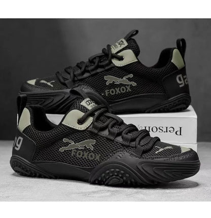 Zapatillas de running para hombre transpirables con parte superior de malla ligera, suela suave y cómoda, calzado deportivo casual de verano a la moda