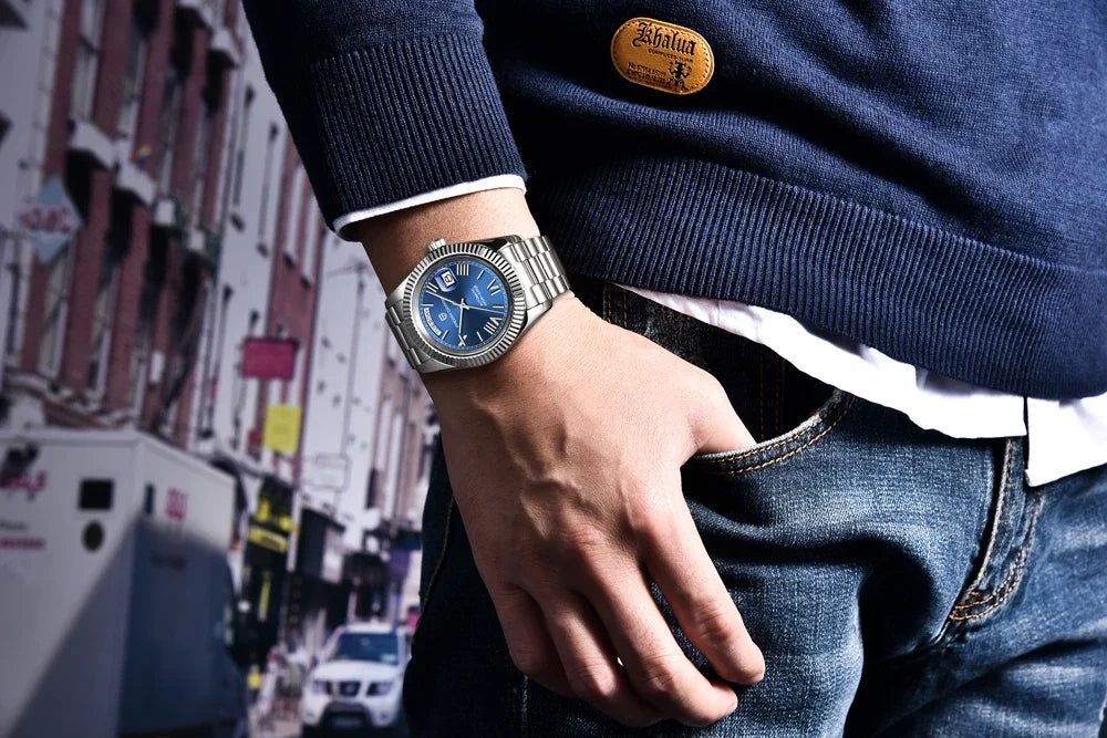 PAGANI DESIGN DD40 Herrenuhr – Modell aus Roségold, mechanische Luxusuhr, Automatikwerk, Saphirglas mit Antireflexbeschichtung, wasserdicht