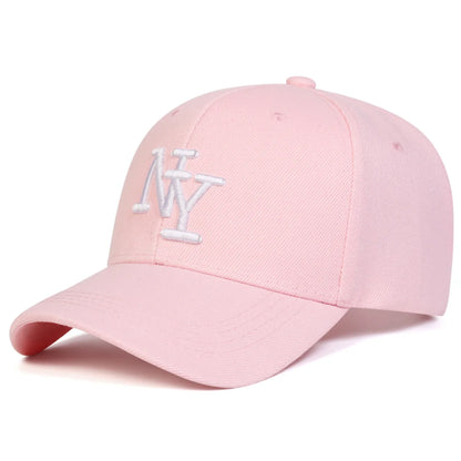 Men's NY Embroidered Baseball Cap Adjustable Outdoor Casual Cap Suitable for Spring Autumn Outings Travel Beach Parties