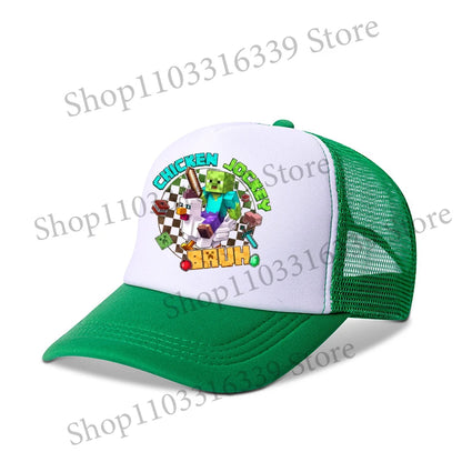 New Game Theme Hat Man Baseball Cap Male Sunshade Sunscreen Cap Minecrafted Fashion Hip Hop Caps Leisure Net Hats Birthday Gift