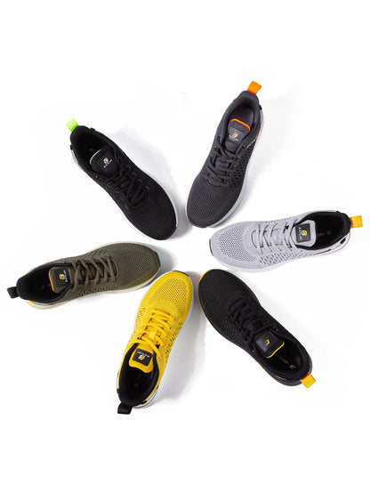 Baasploa Herren-Laufschuhe, neue atmungsaktive Mesh-Sport-Sneaker, Übergrößen 41-48, klassische Freizeitschuhe für Herren, rutschfest, Outdoor-Komfort