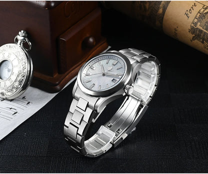 San Martin Official 39mm Guilloche MOP Dial Gada Watch Miyota 9015 Luxury Men's Automatic Mechanical Watches 10 ATM reloj SN0150