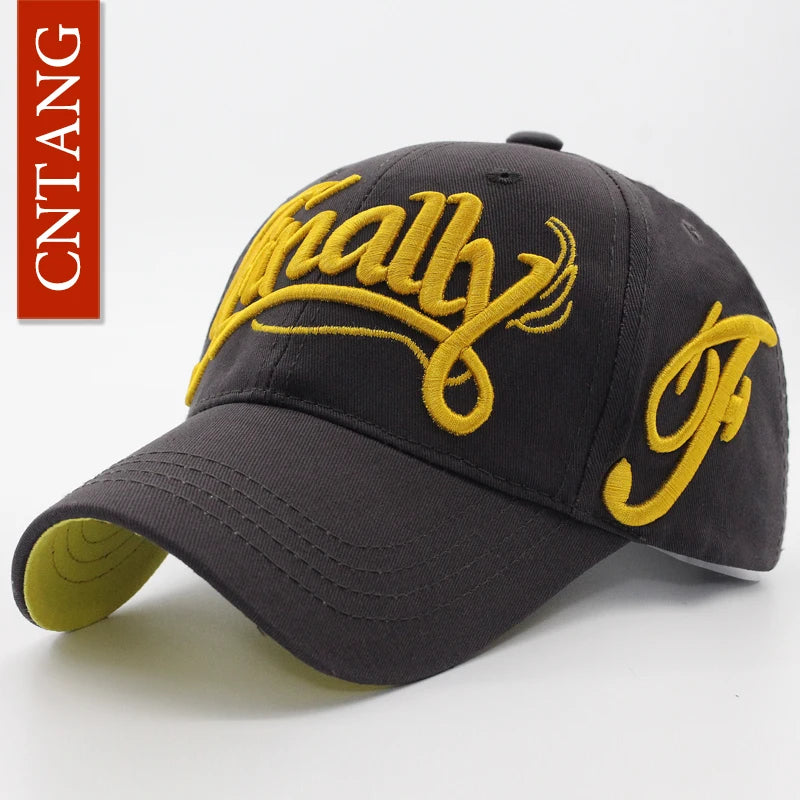 Big Letter Embroidery Baseball Cap Men Summer Casual Women Fashion Snapback Cotton Caps Visor Hip Hop Hat Autumn Adjustable