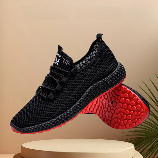 Sapatilhas desportivas casuais novas para homem, outdoor, sola grossa, versáteis para verão, estilo workwear moderno, antiderrapantes, sola de borracha resistente ao desgaste