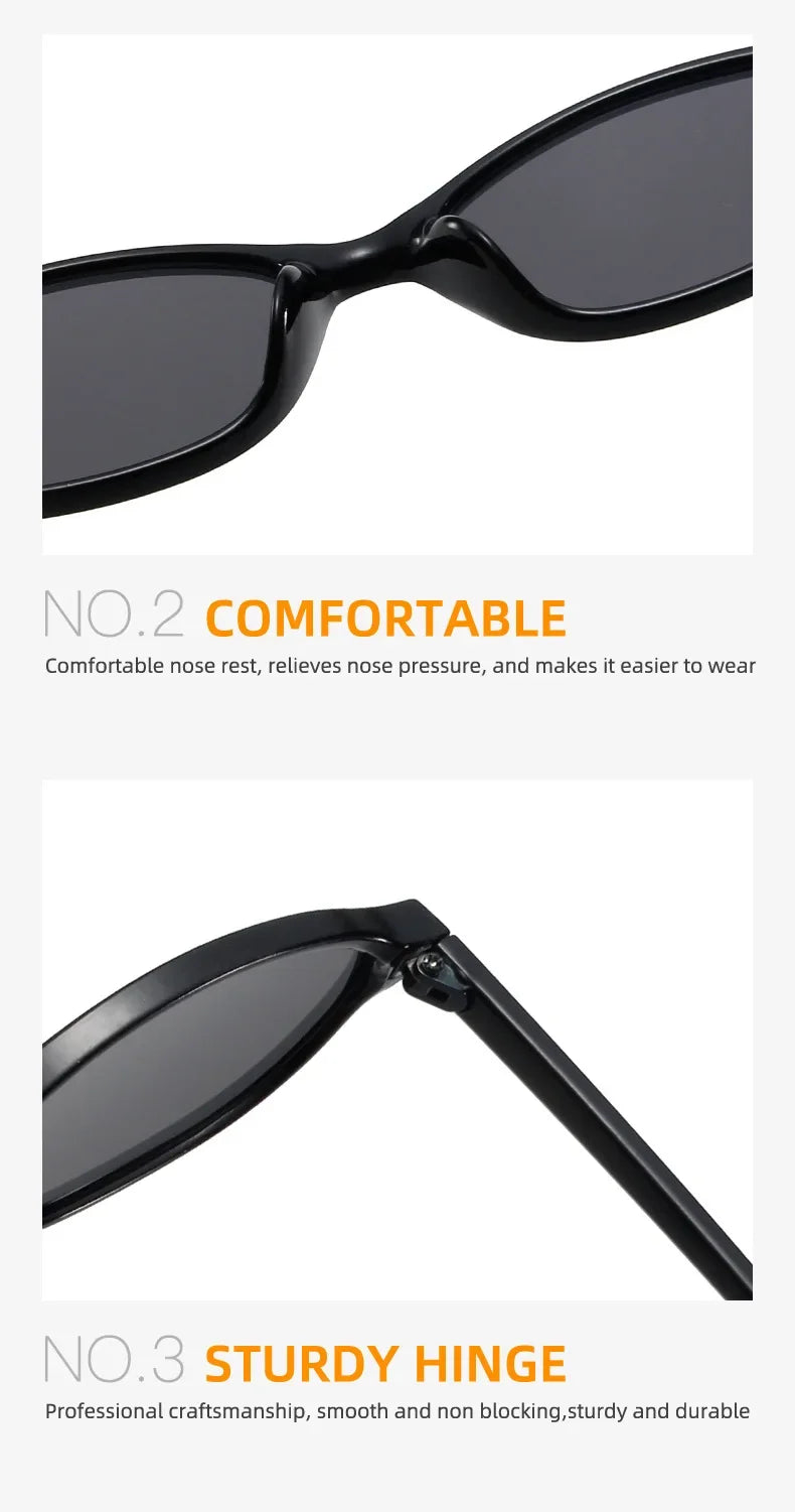 New Fashion Leopard Cat Eye Oval Women's Sunglasses Sunscreen Sun Glasses Female Retro Colorful Eyeglass UV Shade Glasses