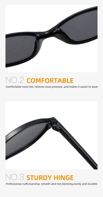 New Fashion Leopard Cat Eye Oval Women's Sunglasses Sunscreen Sun Glasses Female Retro Colorful Eyeglass UV Shade Glasses