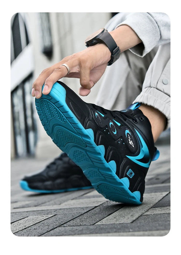 Chaussures de basket-ball pour hommes, respirantes, amortissantes, antidérapantes, résistantes à l'usure, chaussures de course, chaussures de sport pour l'entraînement en salle de sport, baskets athlétiques pour hommes