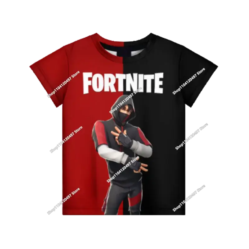 Camisola com Capuz Infantil de Outono — T-shirt Hoodie Fortnite Nova, Roupa Casual Confortável para Crianças, Estilo Streetwear