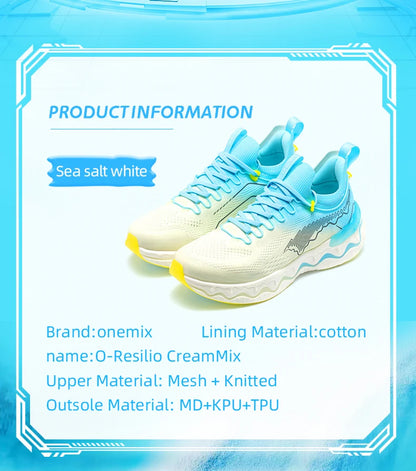 ONEMIX 2024 Nuovo stile colore O-Resilio CreamMix Scarpe da running su strada da uomo, leggere e ammortizzate, sneakers da allenamento outdoor da uomo