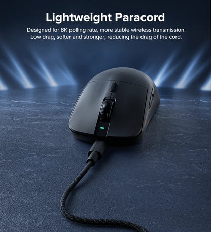 KYSONA M617 Wireless Mouse Ergonomics Tri-mode Rechargeable 2.4G 59g Lightweight E-sports PAW 3395 DPI 26K Gaming Mouse For PC
