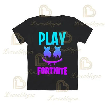 Boys Girls Cartoon T-shirt Fortnite T-shirt Battle Royale 3D 3 to 14 Years Victory Royale Game Kids Tops Teen Clothes