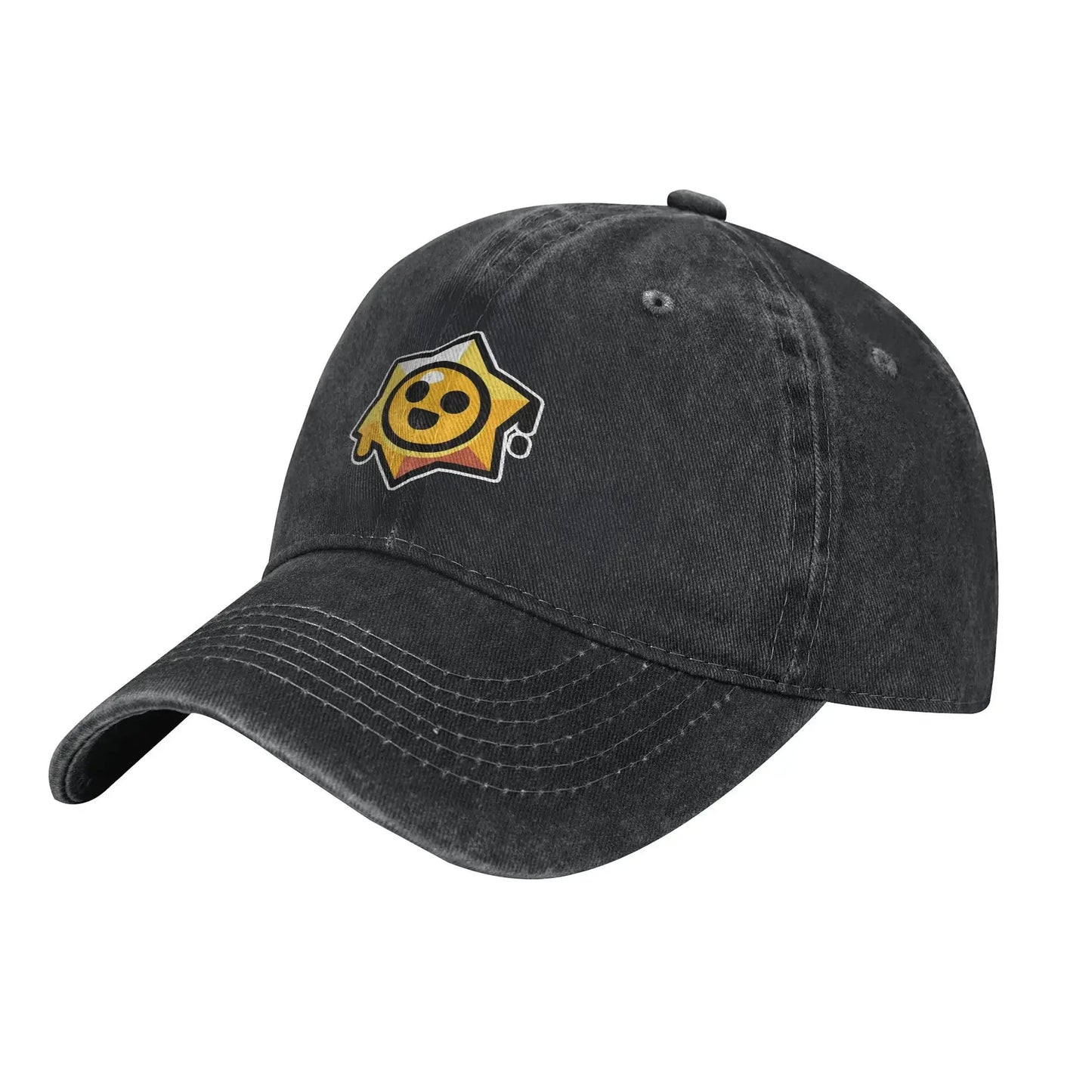 player B-Brawls Baseball Caps Retro Distressed Washed  Sun Cap Unisex Style Outdoor Running Golf  Adjustable Hats Cap