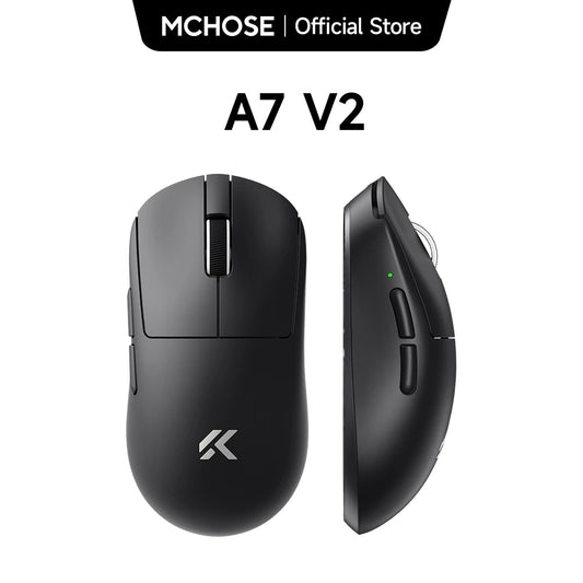 MCHOSE A7 V2 Lightweight Wireless Gaming Mouse, PAW3950 Sensor, Dual 8000Hz Polling Rate, 42000 DPI Wireless Esports Gaming Mouse