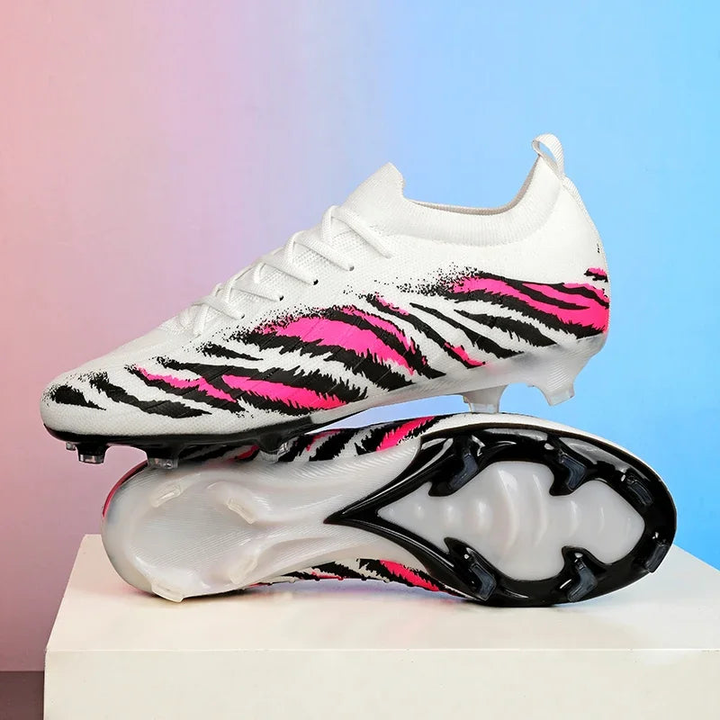 New Men’s Match Unisex Soccer Shoes Outdoor Adult Cleats Ultralight Football Boots Sport Non-Slip Comfortable Grass High-Quality