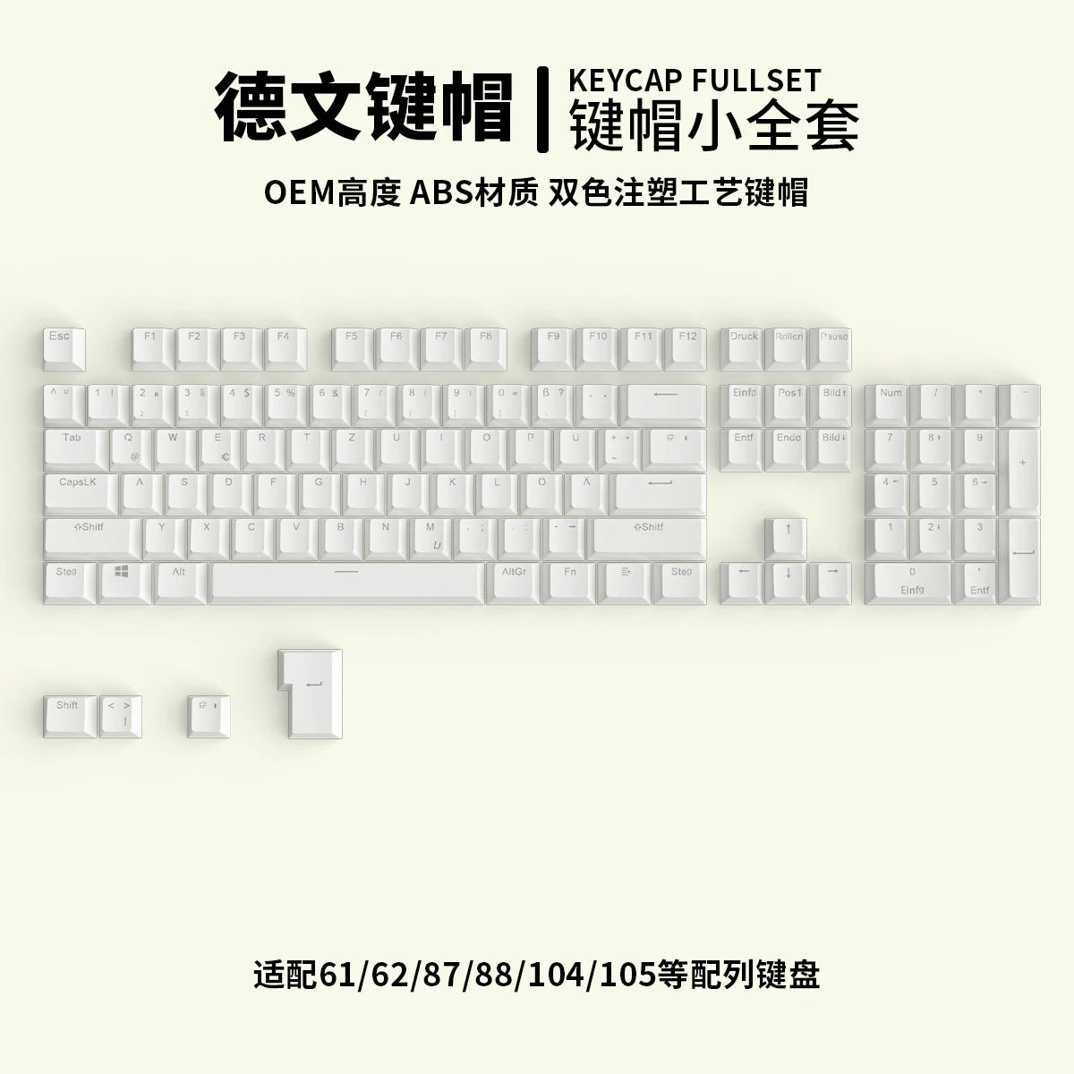 104 Teclas Keycaps Retroiluminadas Coreano Francês Russo Espanhol Alemão para Teclado Mecânico com Switch MX, Perfil OEM, Teclas ABS DIY