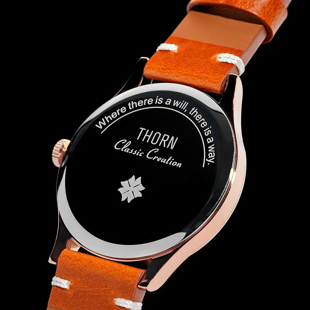 Thorn T001 Quartz Watch Fashion Sapphire Waterproof Grilled Men Watch VD78 Movement 316L Stainless Steel Business Luxury Watch