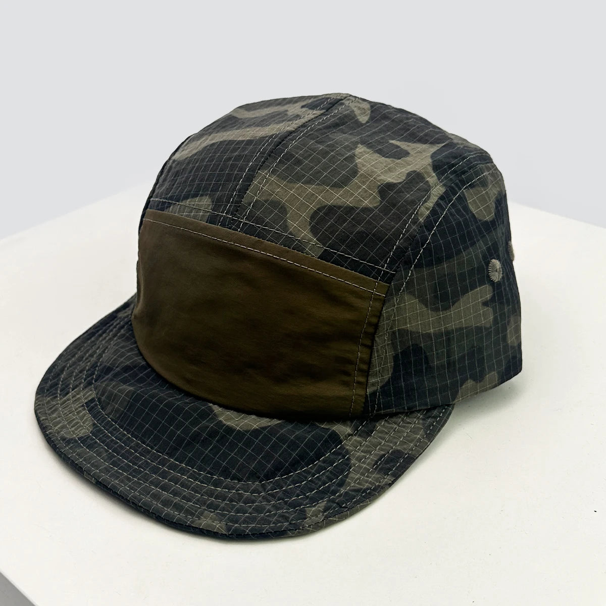 Unisex CAMO hurtigtørrende baseballkasketter med bogstavbroderi, solskærm, farveblokke, åndbare, personlige kasketter med skygge, alsidige ind