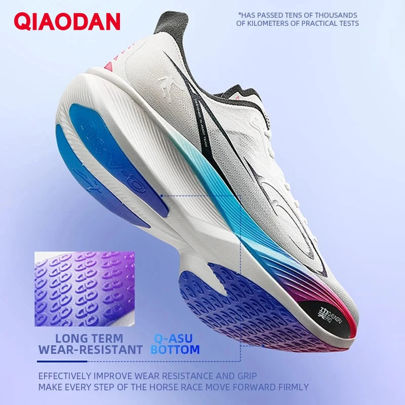 QIAODAN Feiying PB3 Enhanced Edition Professional Marathon Carbon Plate Running Shoes 2025 Men's Sneakers QDB023251299T