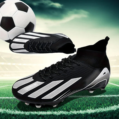 Chuteiras de futebol para homem e rapaz, ultraleves, profissionais, antiderrapantes e confortáveis, para treino e jogo em relva