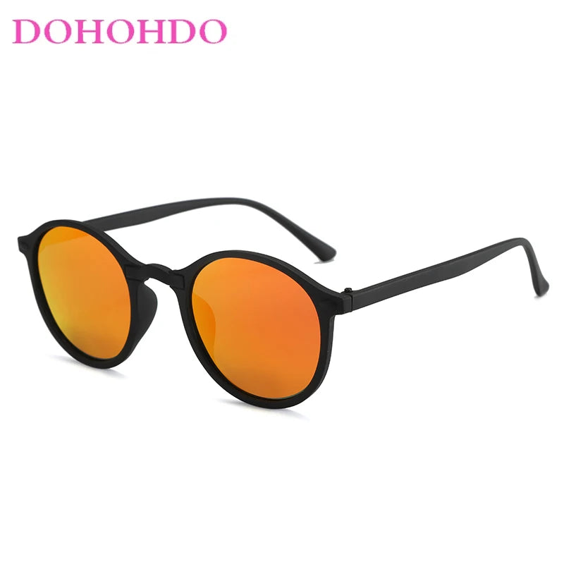 DOHOHDO New Women Polarized Round Sunglasses Retro Vintage UV400 Driving Steampunk Eyewear Male Small Sun Glasses Gafas Ciclismo