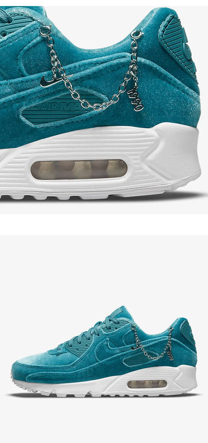 Nike Authentic Air Max 90 Blue Velvet Women's Air Cushion Sports Shoes DO2194-001