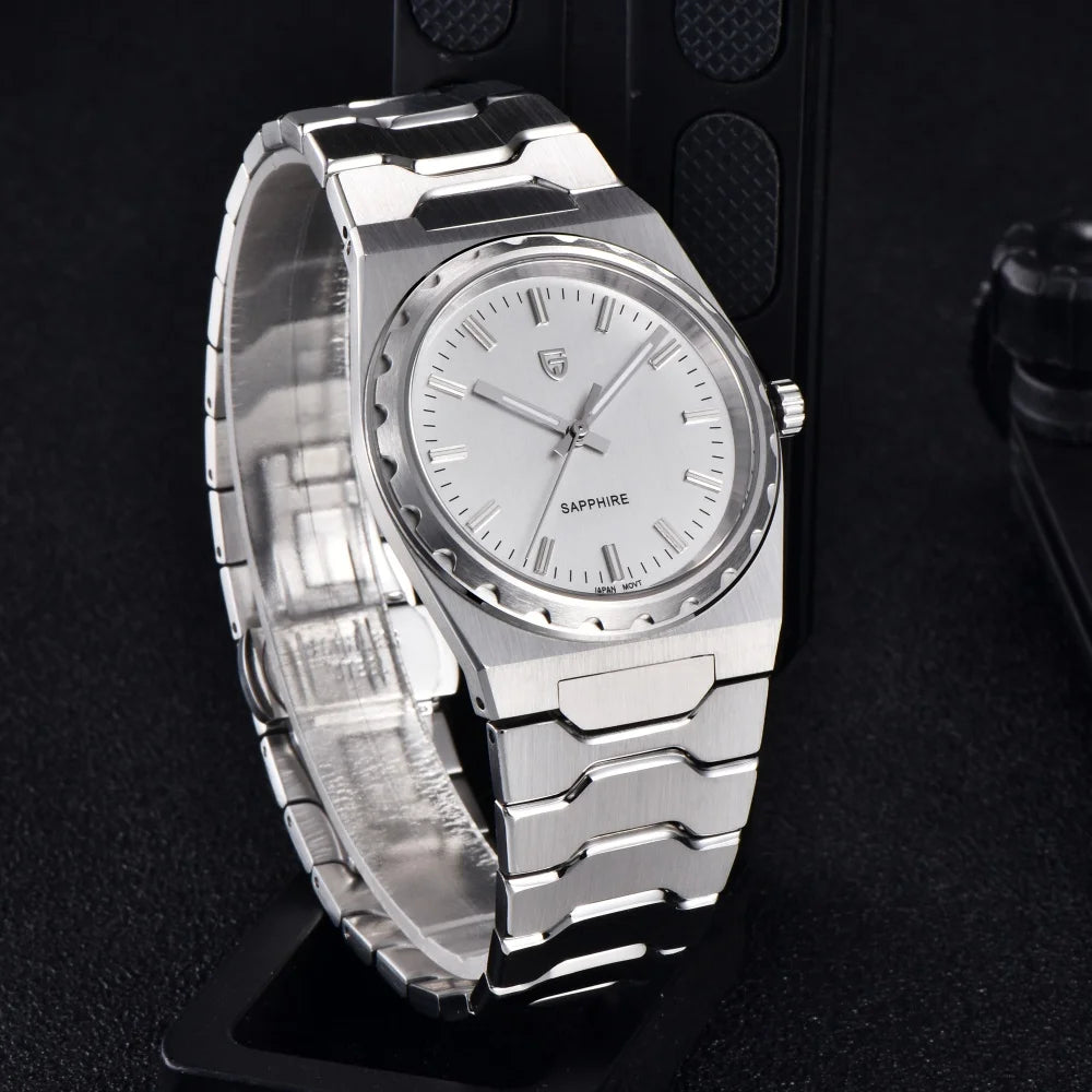 PAGANI DESIGN 2026 New Thin 7mm Fashion Men's Quartz Watch 10Bar Waterproof Stainless Steel Sapphire C3 Upgrade V2 reloj hombre