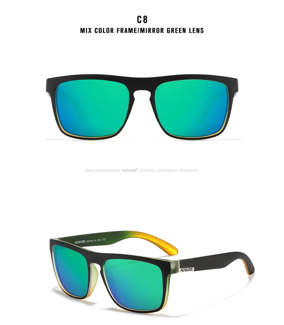 Outdoor Sport Square Myopia Lens Prescription Sunglasses Men Polarized Driving Anti-Glare Myopes Lunettes 0 -0.5 -0.75 To -6.0